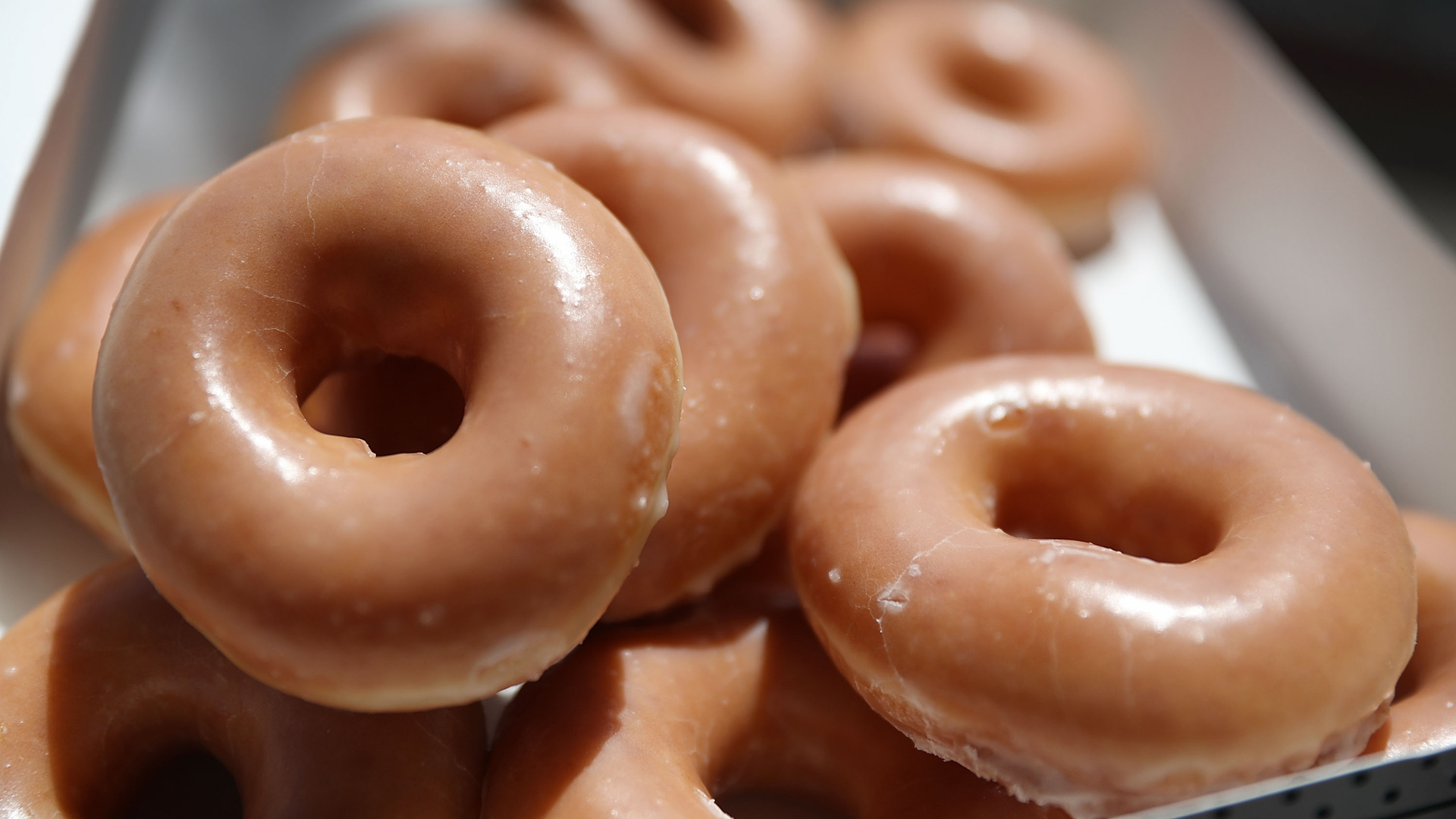 Krispy Kreme doughnuts are seen in this file photo. (Credit: Joe Raedle/Getty Images)