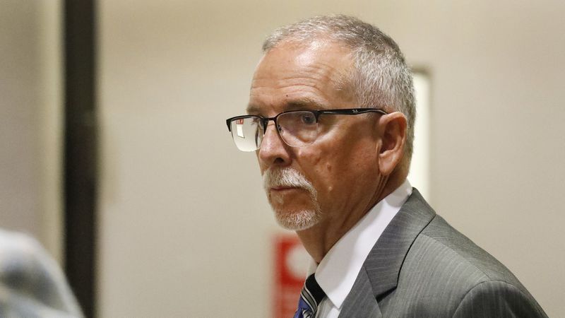 Dr. James Heaps, a former UCLA Health gynecologist, appears at the Airport Courthouse in Del Aire on June 11, 2019. (Al Seib / Los Angeles Times)