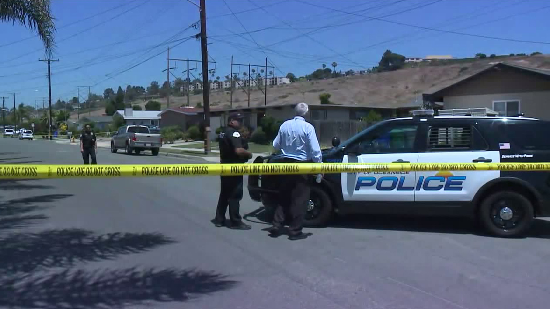 Authorities respond to the scene where a 7-year-old girl was found dead in her father's home on July 31, 2019. (Credit: KSWB)