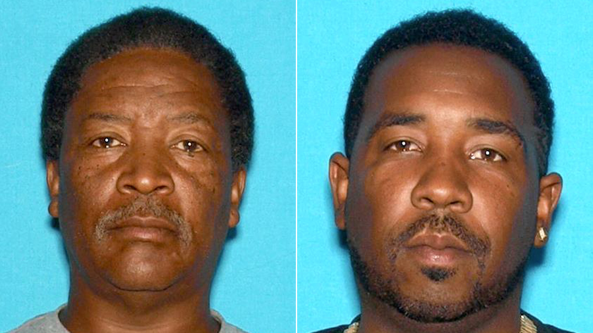 Albert Dean Cain Jr, 58, of San Bernardino, left, pictured in a photo released by police on July 1, 2019, following his arrest in connection with the fatal shooting of Davon Wayne Matta, 37, of San Bernardino, right, on June 20, 2019. (Credit: San Bernardino Police Department)