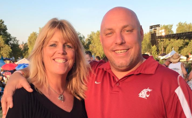 Richard Tyrrell, right, and his girlfriend Marcy Sattelmaier are seen in an undated photo posted to Facebook on July 9, 2019.