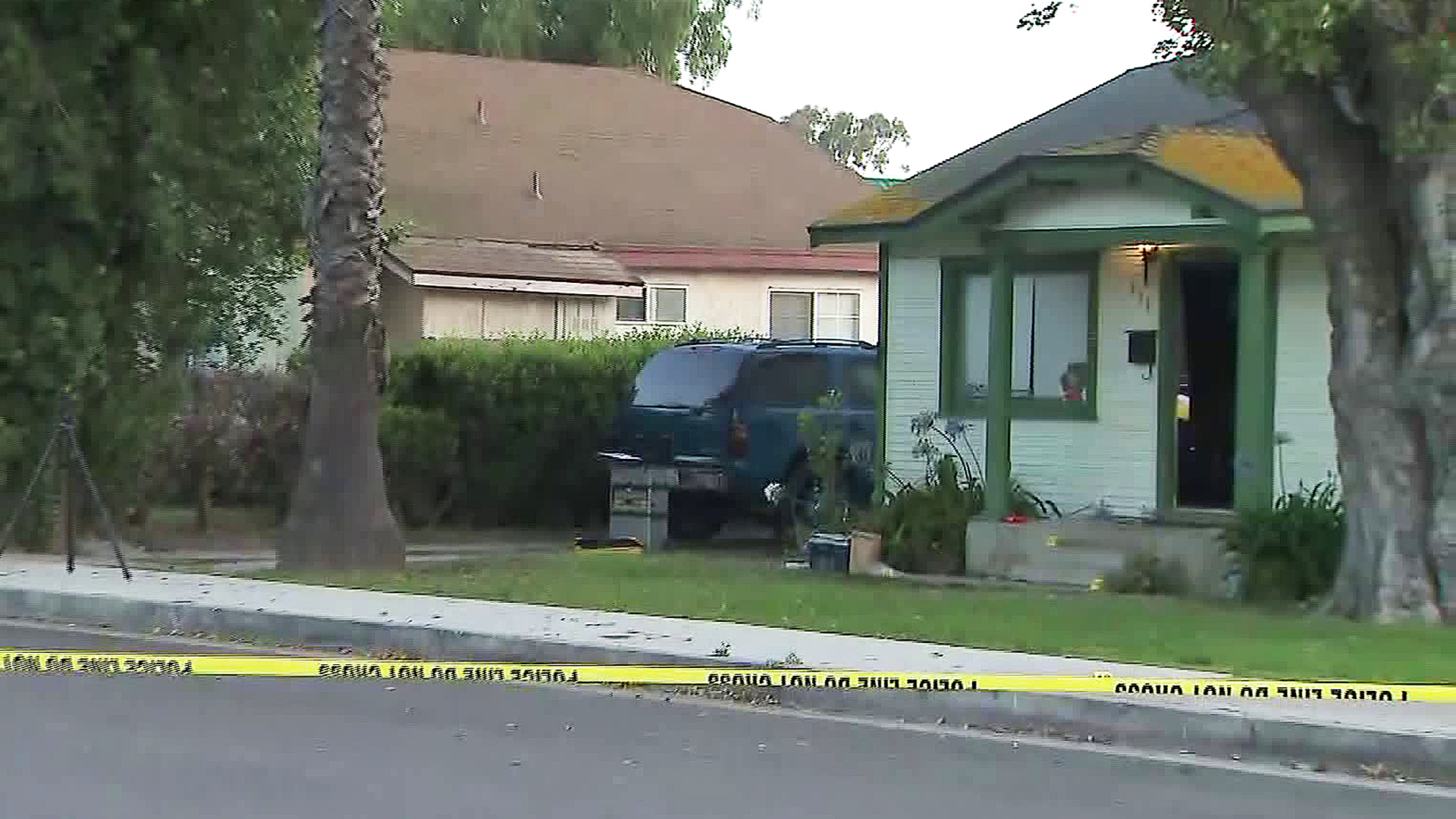 Police investigate a shooting in Port Hueneme on July 2, 2019. (Credit: KTLA)