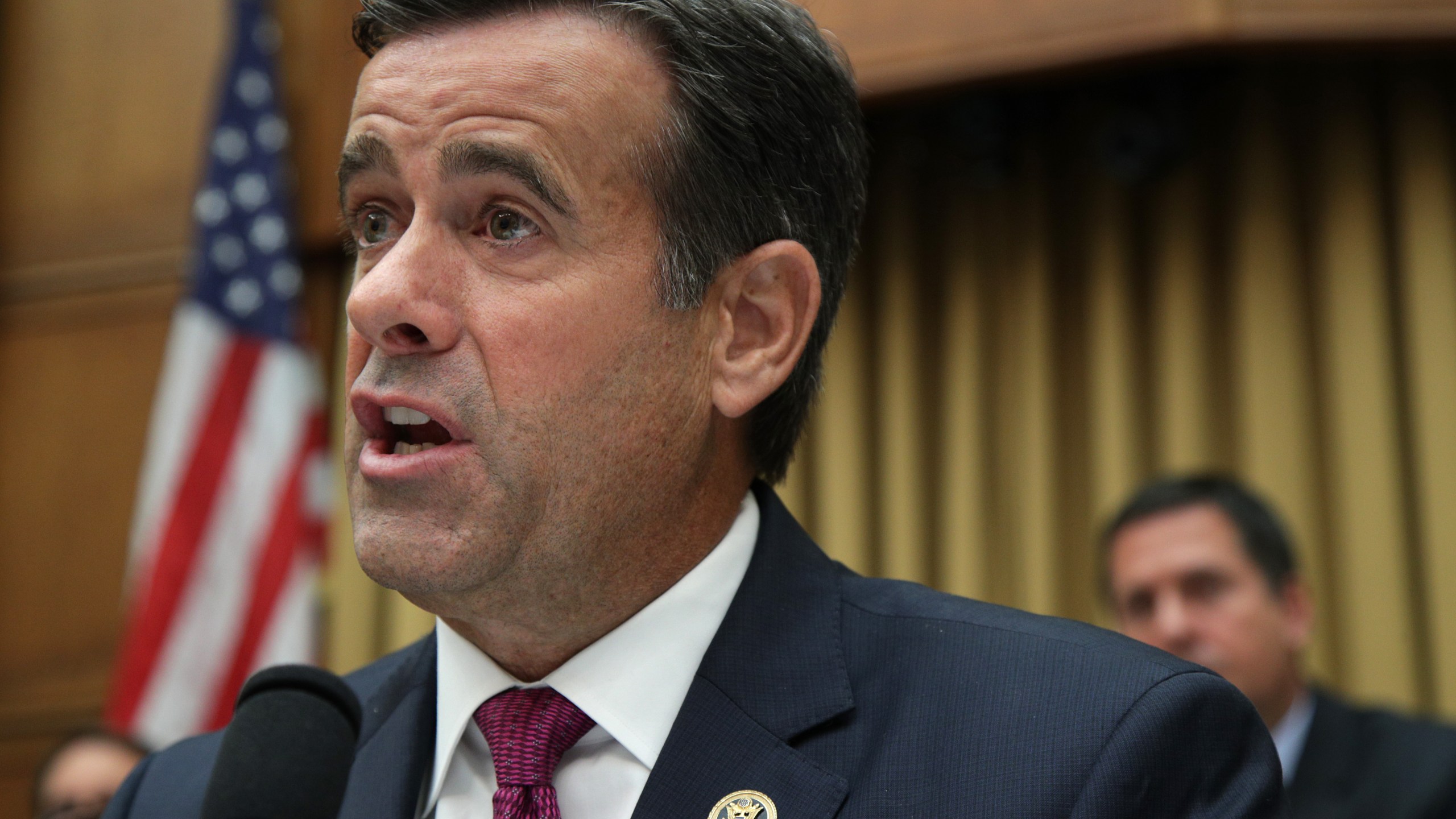 Rep. John Ratcliffe (R-TX) questions former Special Counsel Robert Mueller as Mueller appears before the House Intelligence Committee about his report on Russian interference in the 2016 presidential election in the Rayburn House Office Building July 24, 2019 in Washington, D.C. (Credit: Alex Wong/Getty Images)