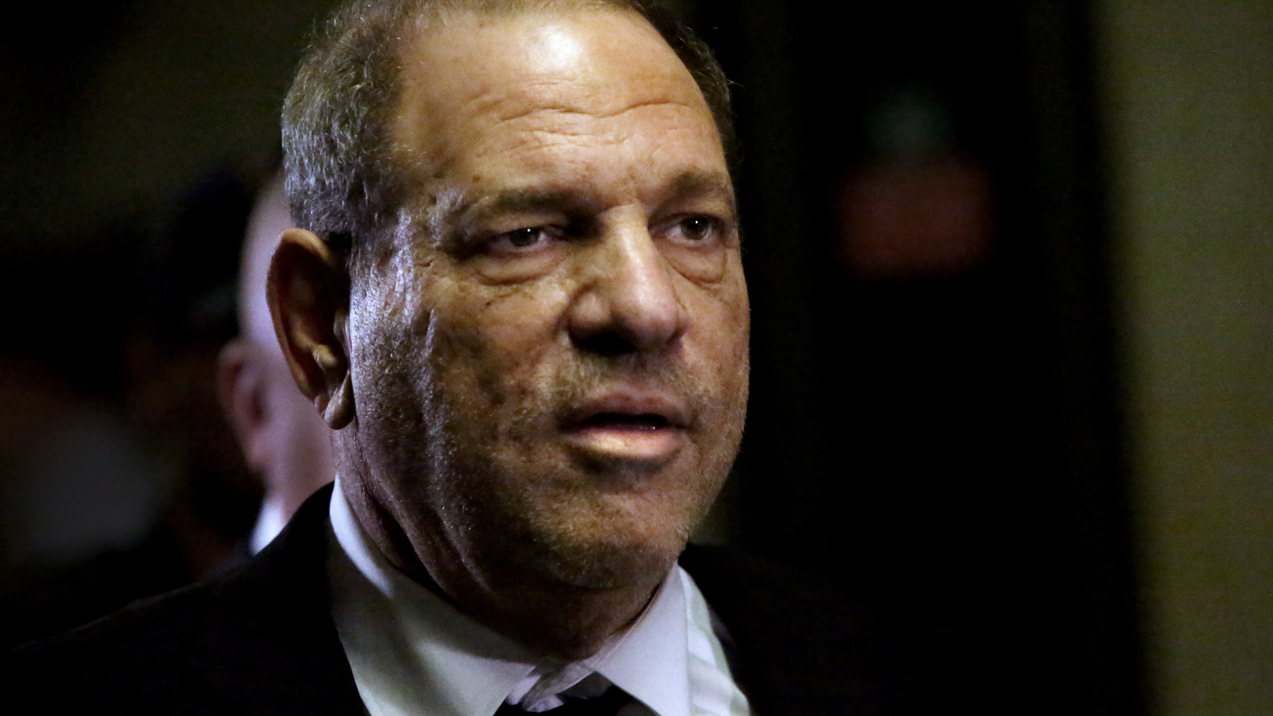 Harvey Weinstein leaves court after his arraignment over a new indictment for sexual assault on Aug. 26, 2019 in New York City. (Credit: Yana Paskova/Getty Images)