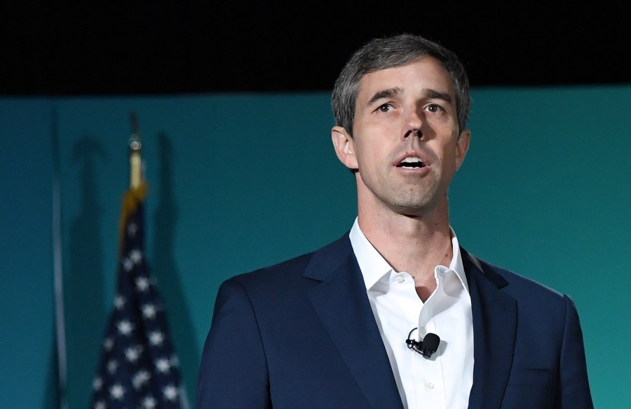 Democratic presidential candidate Beto O’Rourke speaks during the 2020 Public Service Forum hosted by the American Federation of State, County and Municipal Employees (AFSCME) at UNLV on Aug. 3, 2019, in Las Vegas, Nevada. (Credit: Ethan Miller/Getty Images)