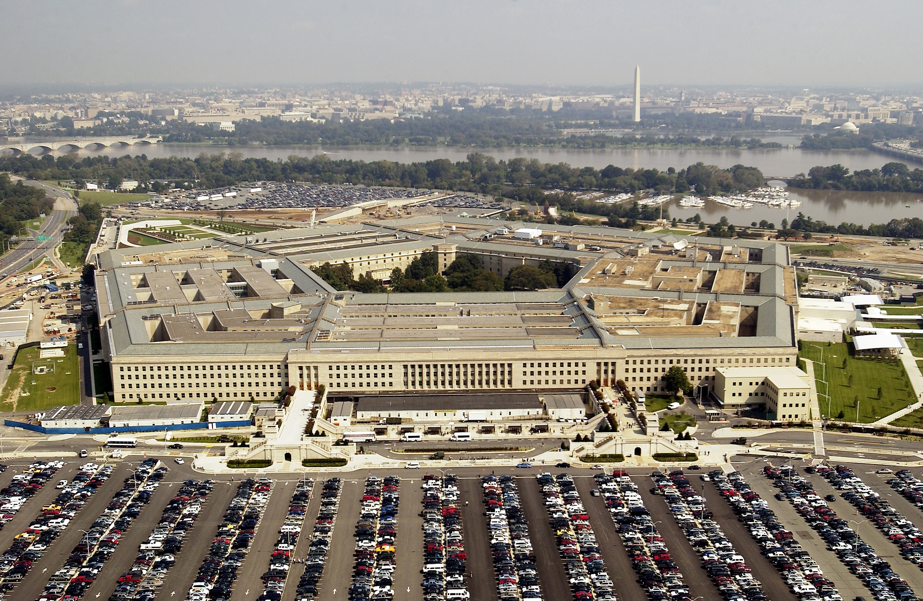 Aerial photo of the Pentagon in Arlington, Virgina on September 26, 2003. (Credit: Andy Dunaway/USAF via Getty Images)