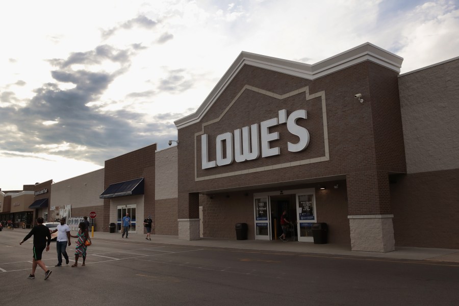 A Lowe's home improvement store is seen on July 25, 2017, in Chicago, Illinois. (Credit: Scott Olson/Getty Images)