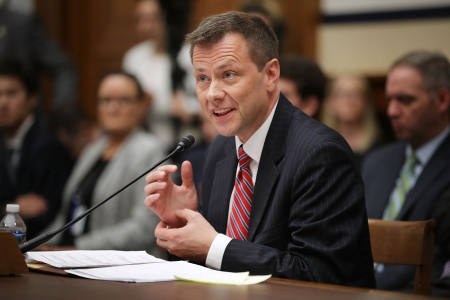 Deputy Assistant FBI Director Peter Strzok testifies before a joint committee hearing of the House Judiciary and Oversight and Government Reform committees in the Rayburn House Office Building on Capitol Hill July 12, 2018, in Washington, D.C. (Credit: Chip Somodevilla/Getty Images)