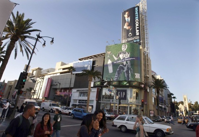 The Hollywood & Highland center is shown in an undated photo. (Credit: Christine Cotter / Los Angeles Times)