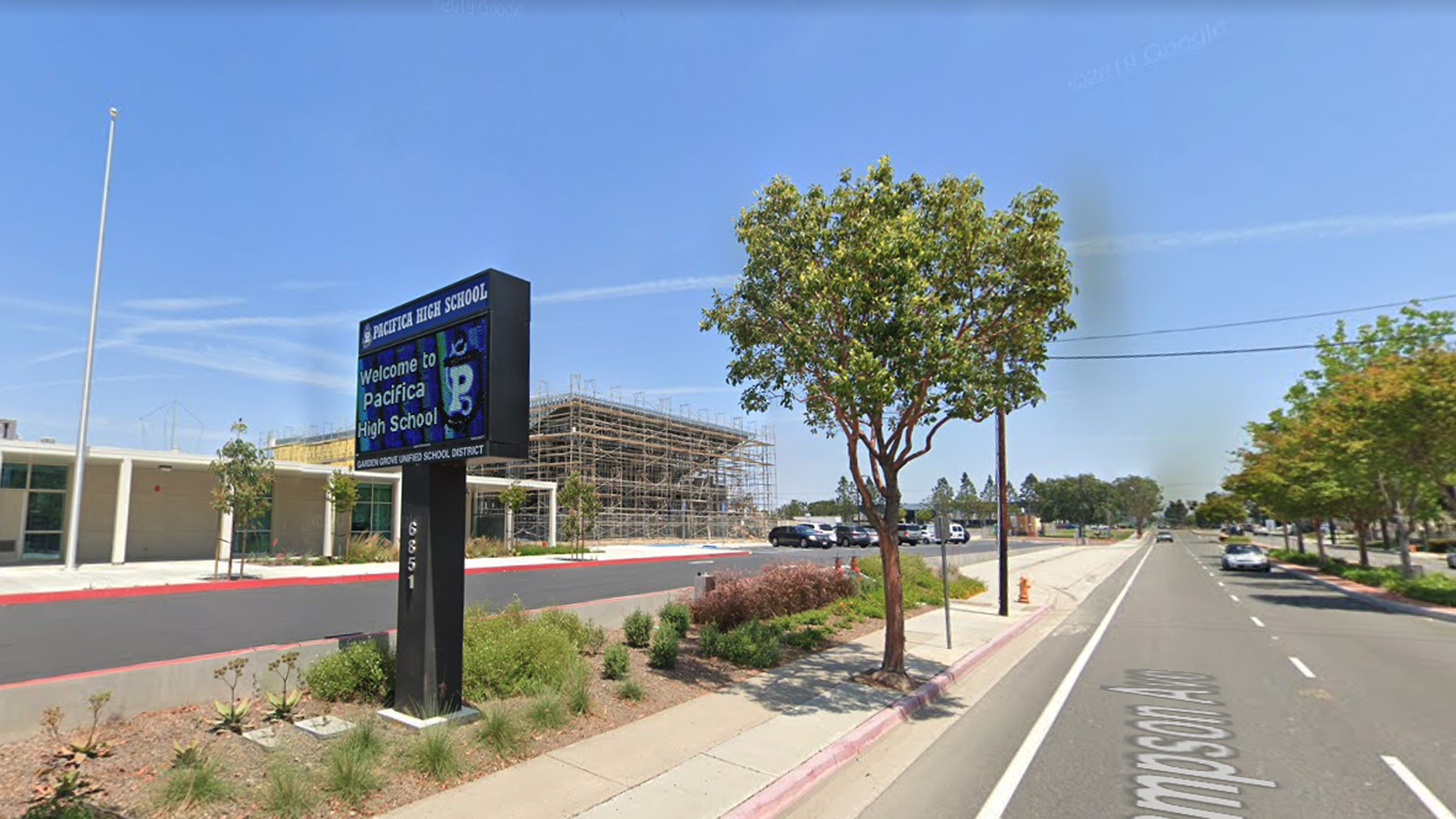 Pacifica High School in Garden Grove is seen in an undated image from Google Maps.