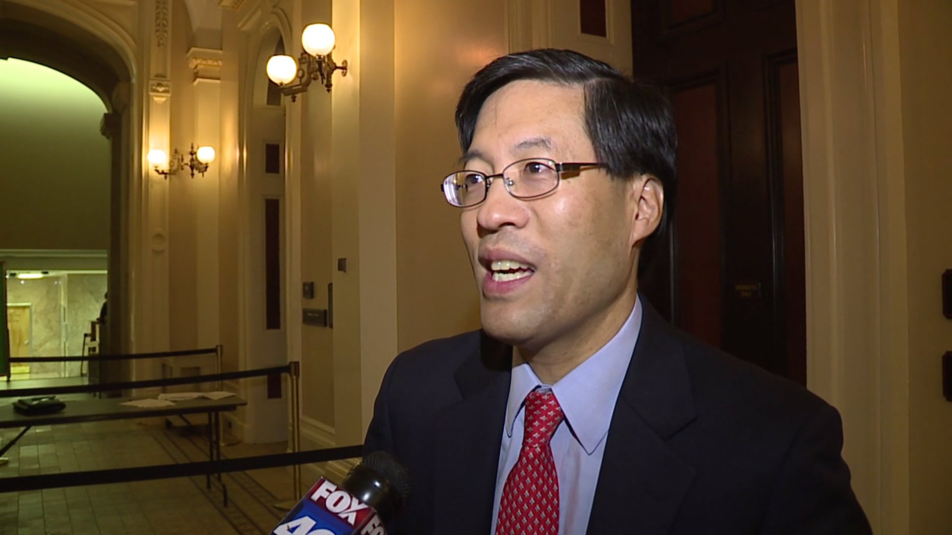 State Sen. Dr. Richard Pan speaks in an interview with KTXL in Sacramento on June 27, 2018. (Credit: KTXL)