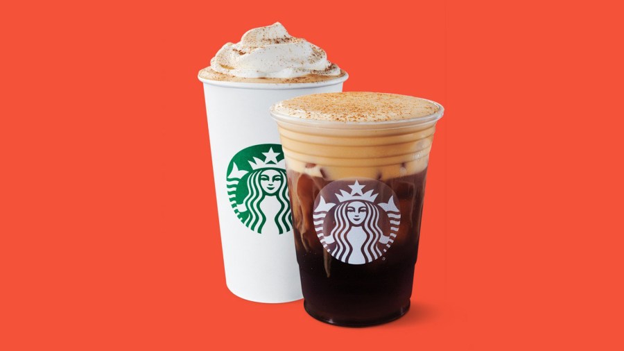 The new pumpkin cream cold brew and fan-favorite pumpkin spice latte will be on the Starbucks menu on Aug. 27, 2019. (Credit: Starbucks)