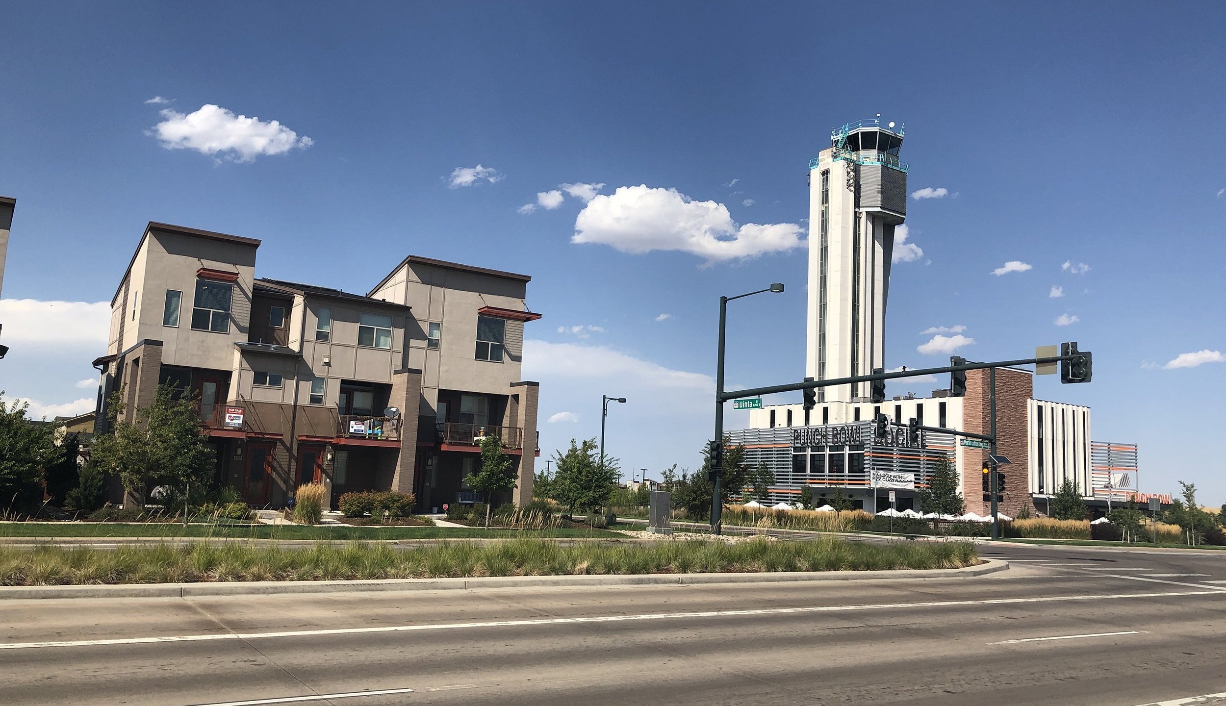 All that remains of the Stapleton airport is the control tower. (Credit: Ken Tillis/CNN)