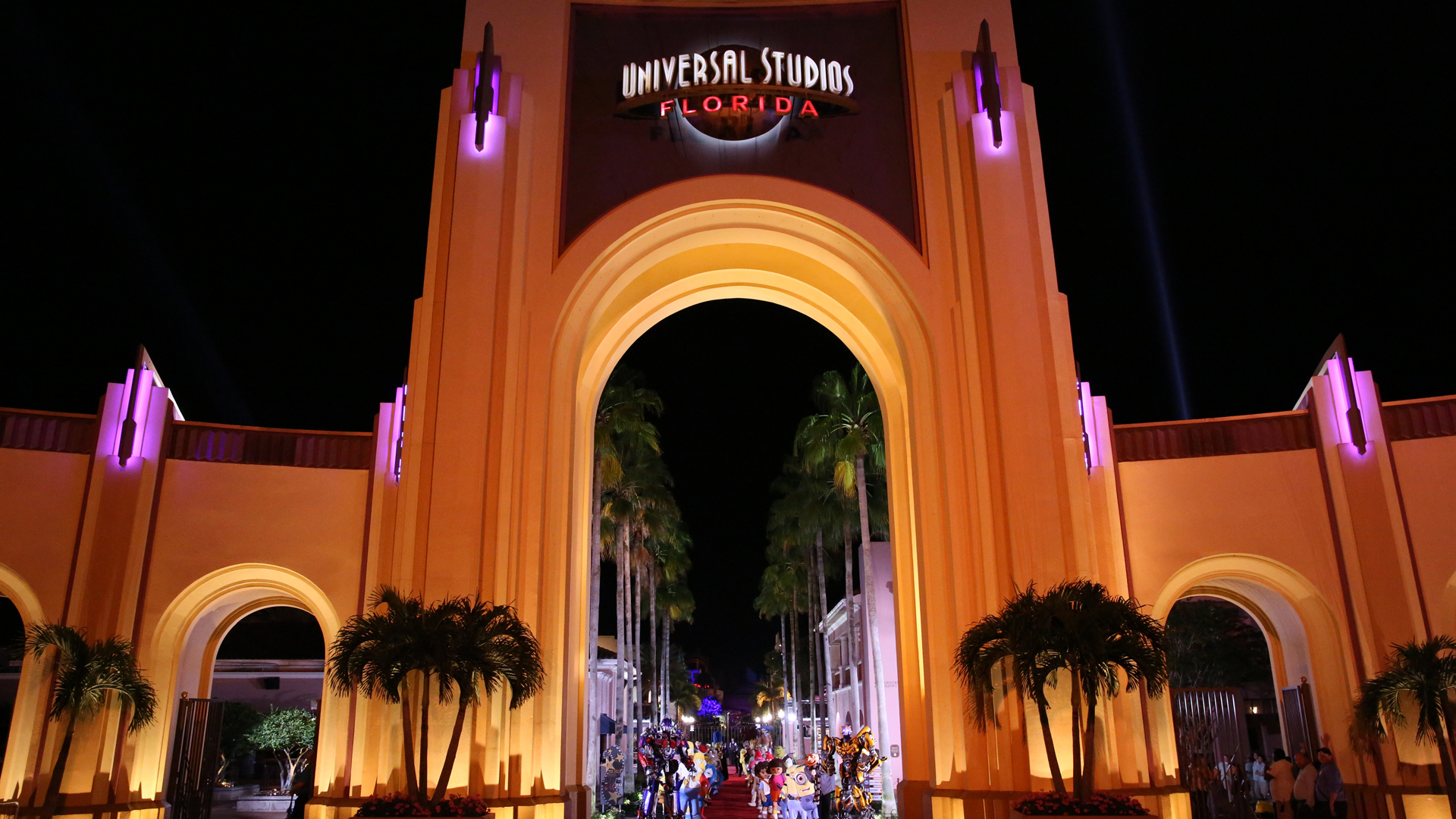 The entrance to Universal Studios in Orlando, Florida is seen in a file photo. (Credit: Douglas Gorenstein/NBC/NBCU Photo Bank via Getty Images)