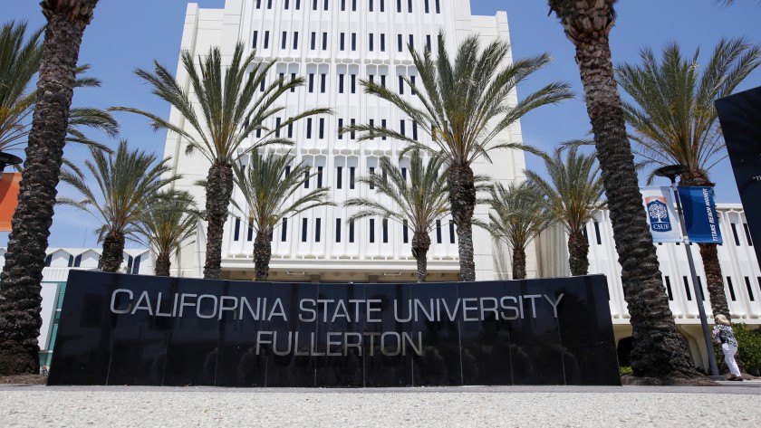 The California State University Fullerton is seen in an undated image. (Glenn Koenig / Los Angeles Times)