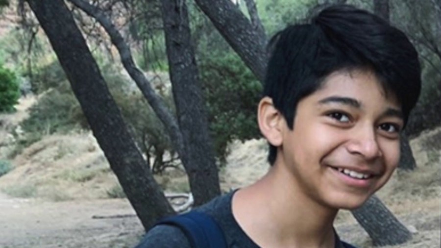 13-year-old Diego Stolz, is seen in a photo tweeted out by a family member.