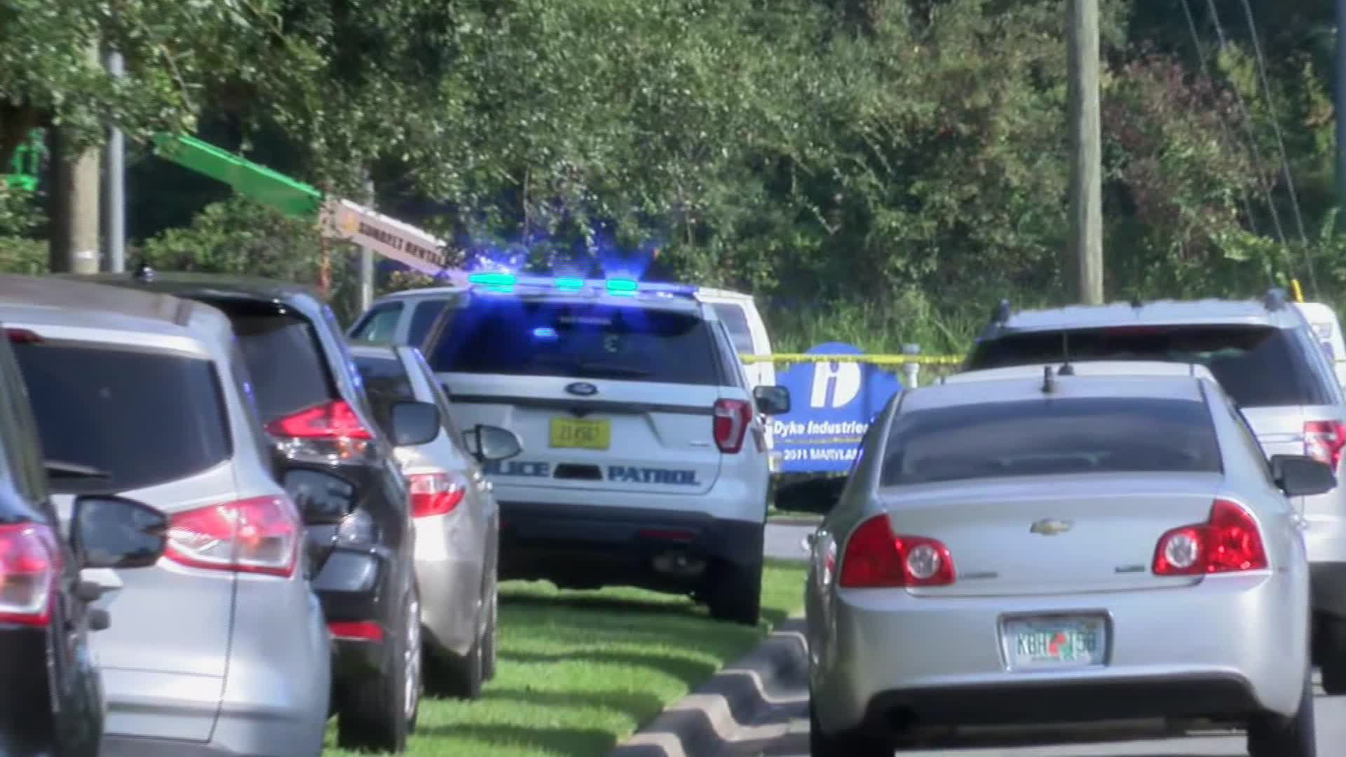 Police respond to a stabbing in Tallahassee, Florida, on Sept. 10, 2019. (Credit: WTXL)