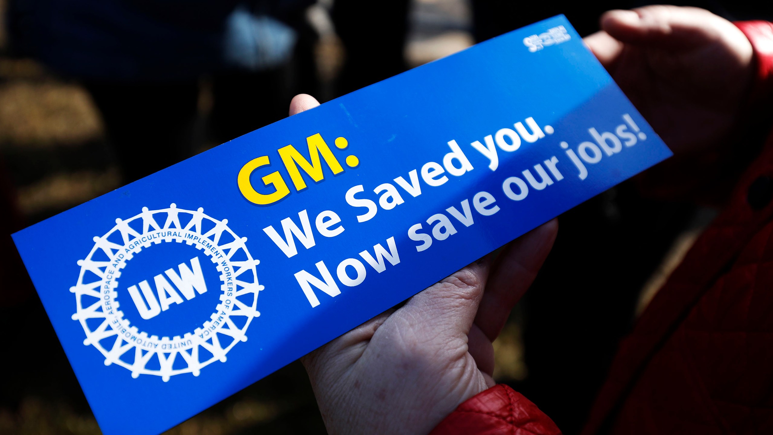 United Auto Workers members hold a prayer vigil at the General Motors Warren Transmission Operations Plant on Feb. 22, 2019, in Warren, Mich. Almost 300 people were being laid off at the plant as a result of GM's decision to idle the Warren facility. (Credit: Bill Pugliano/Getty Images)