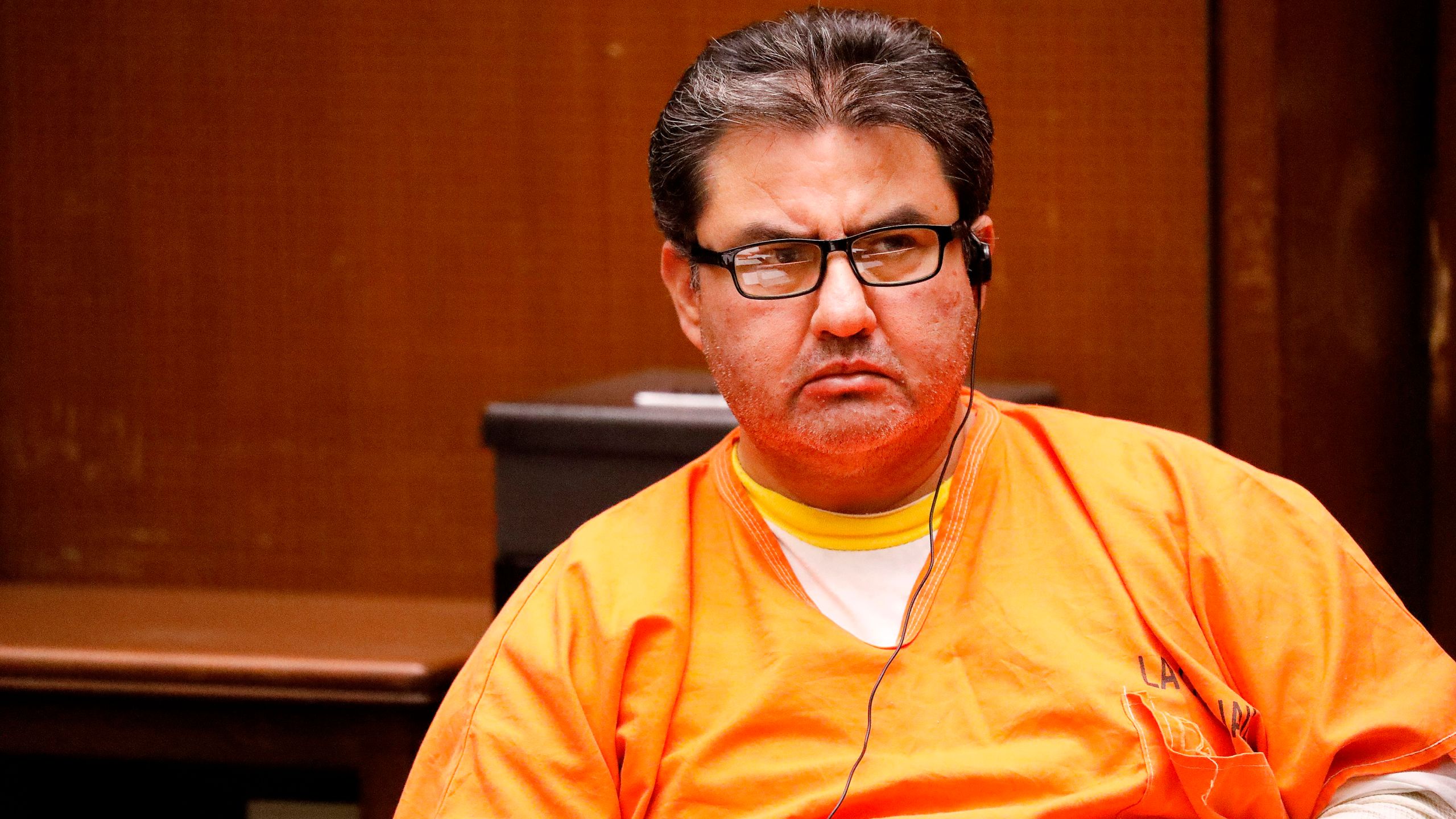 Naason Joaquin Garcia, the leader of a Mexico-based evangelical church with a worldwide membership of more than one million appeared for a bail review hearing in Los Angeles Superior Court on July 15, 2019. (Credit: AL SEIB/AFP/Getty Images)