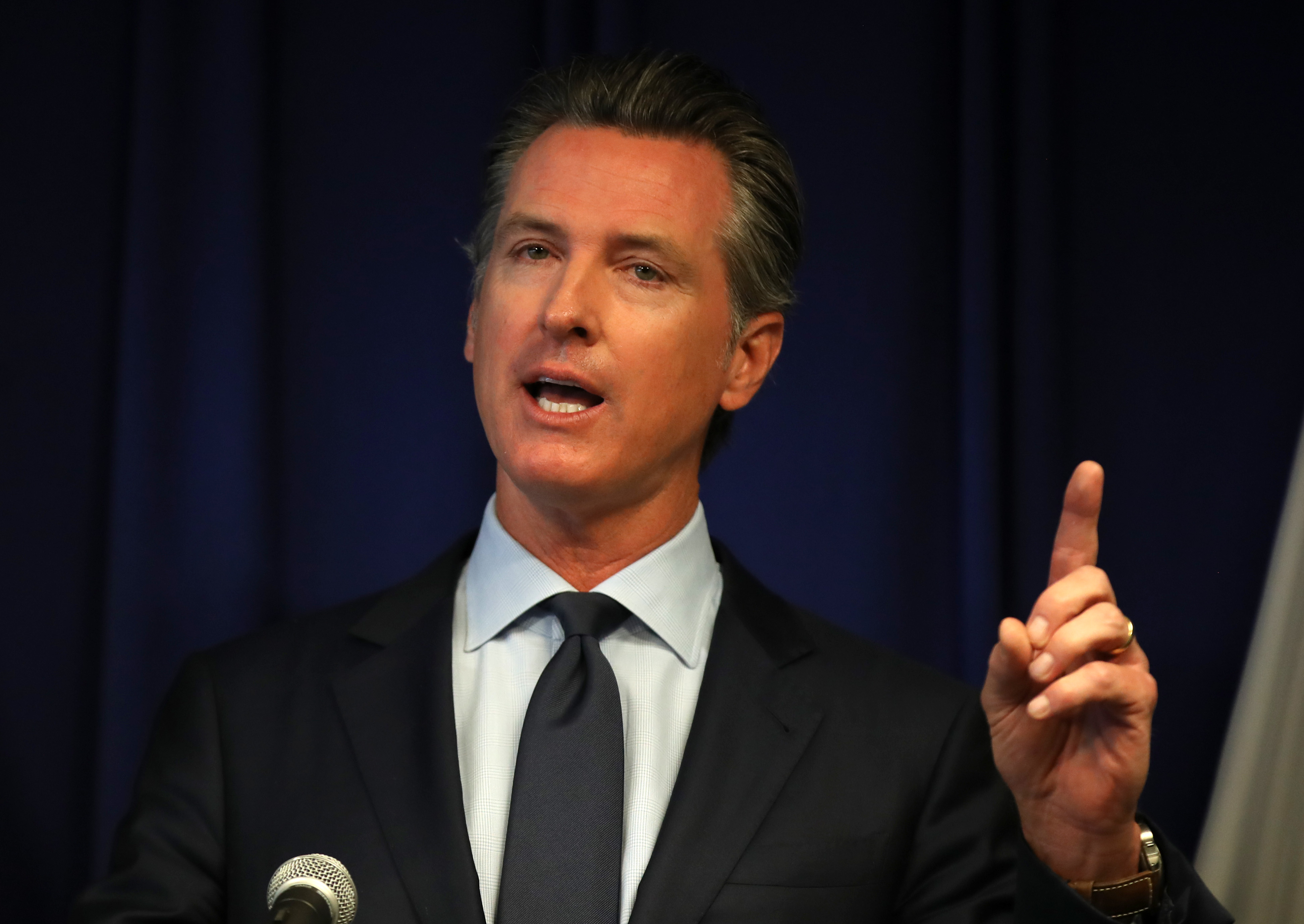 Gov. Gavin Newsom speaks during a news conference in Sacramento on Sept. 18, 2019. (Credit: Justin Sullivan / Getty Images)