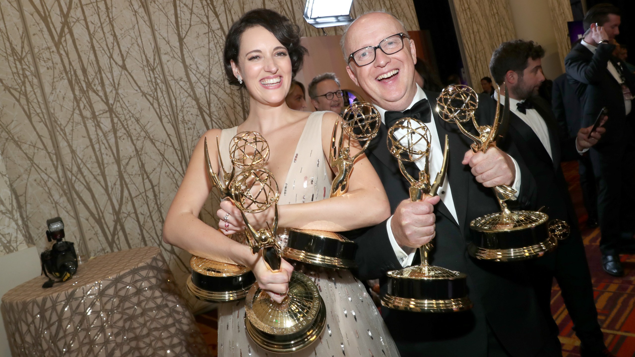 Phoebe Waller-Bridge and Harry Bradbeer attend IMDb LIVE after the Emmys on Sept. 22, 2019 in Los Angeles. (Credit: Rich Polk/Getty Images for IMDb)