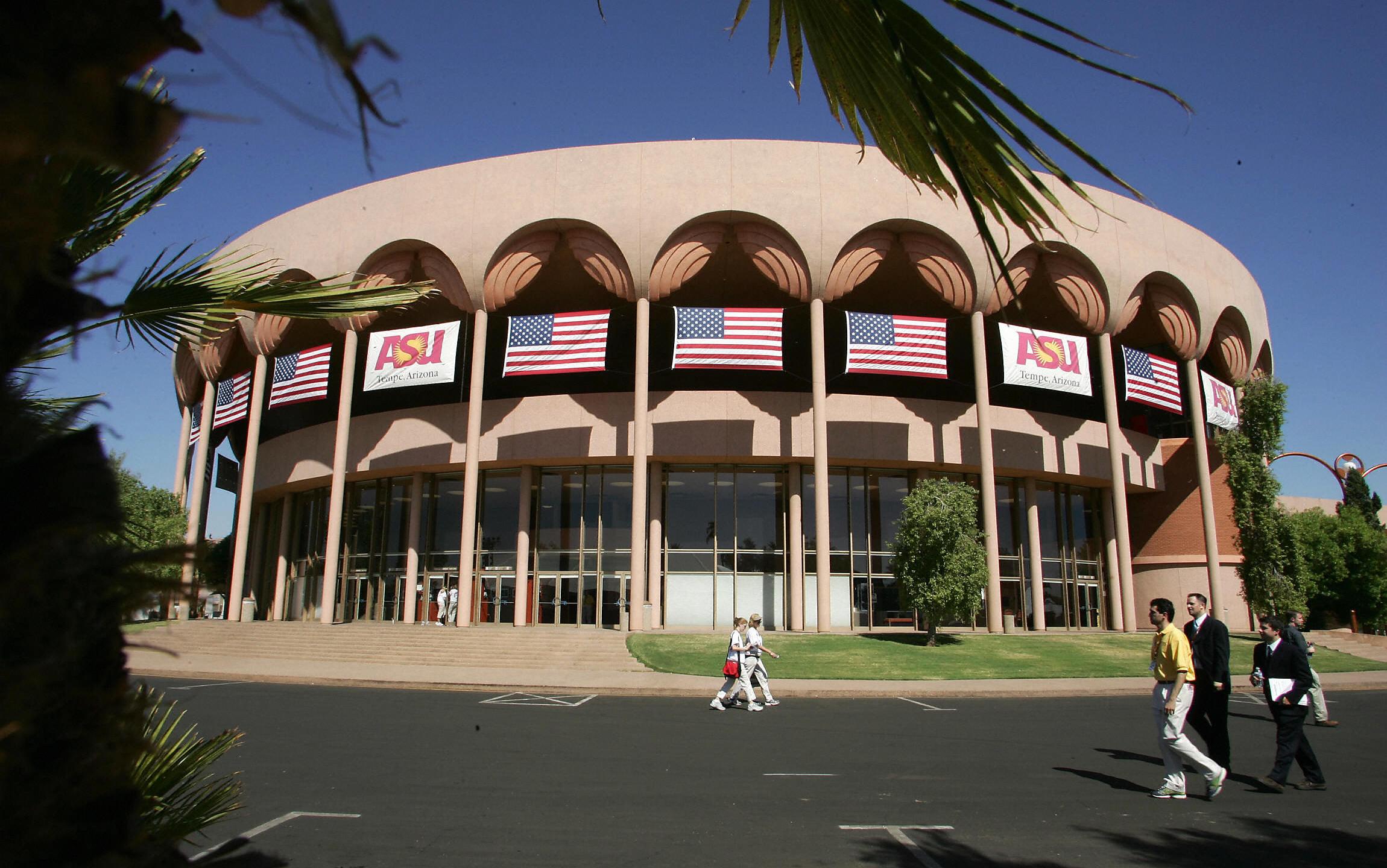 The Gammage Auditorium at the campus of Arizona State University in Tempe is seen on Oct. 13, 2004. (Credit: Robyn Beck/AFP/Getty Images)