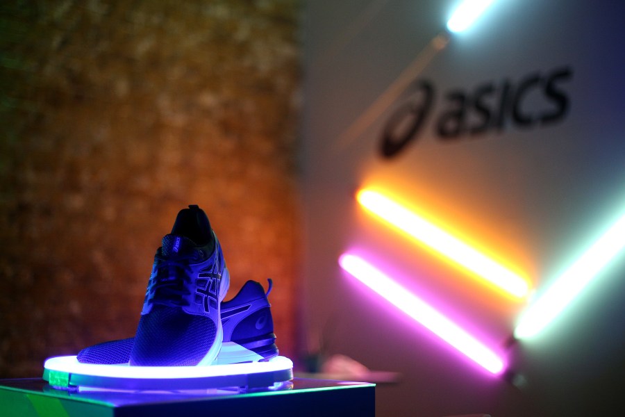 ASICS launches Run the Tube, an 85-metre multi-sensory LED tunnel ahead of the IAAF World Championships. (Credit: Charlie Crowhurst/Getty Images)