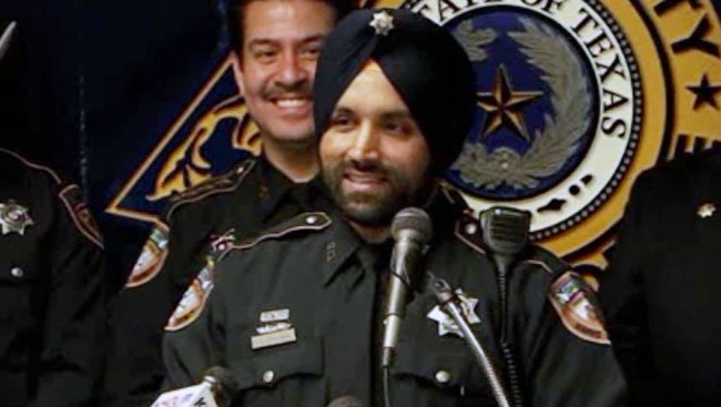 Harris County, Texas, Sheriff's Deputy Sandeep Dhaliwal, pictured in a photo provided by the Harris County Sheriff's Office.