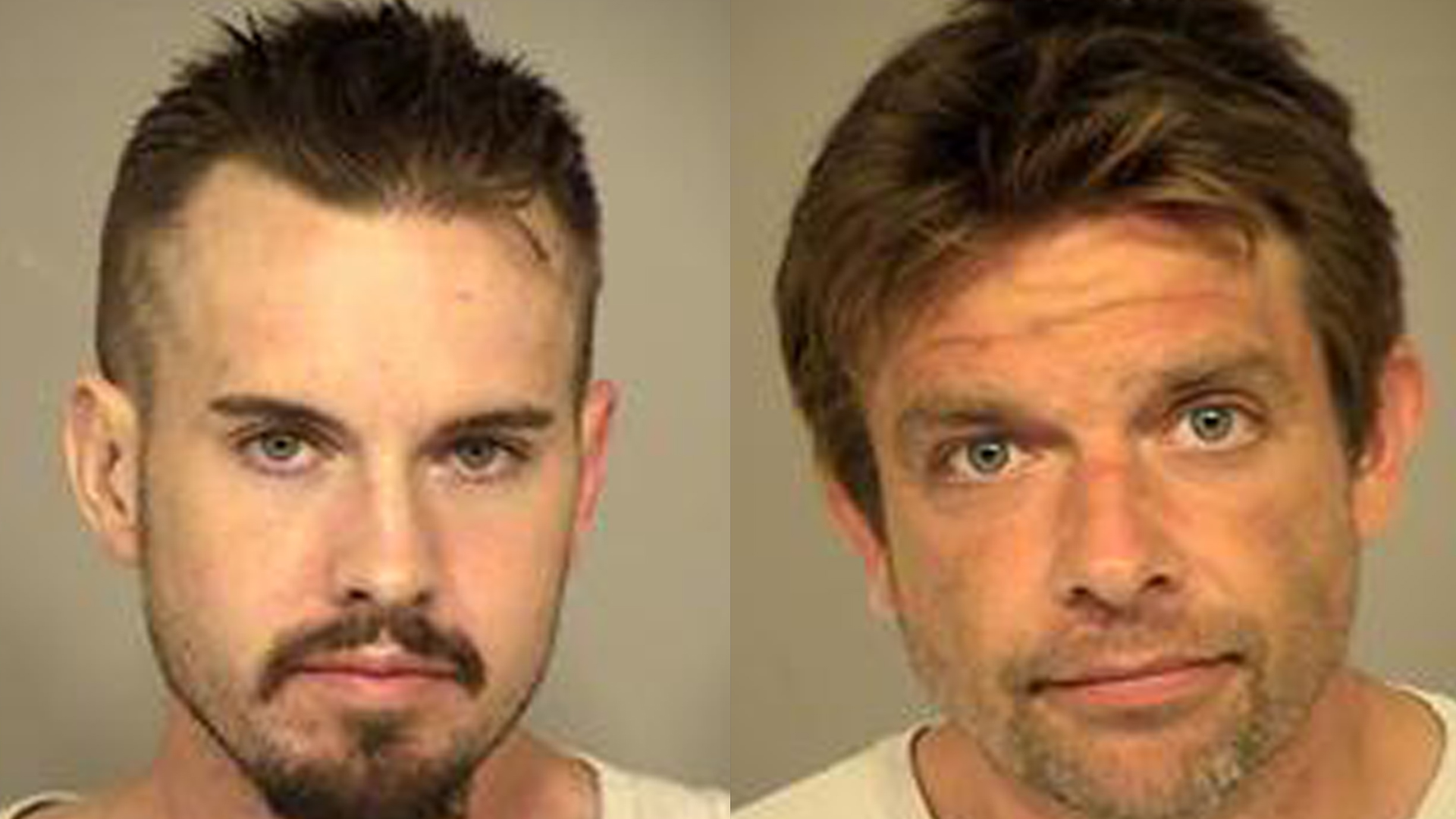 Patrick Budge and Evan Anderson, both of Ventura, are seen in photos released by the Ventura County Sheriff's Office on Sept. 24, 2019.