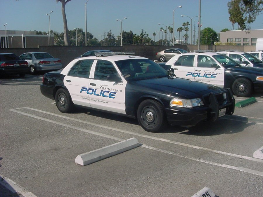 Torrance police vehicles appear in a photo posted on the agency's Facebook page in June 2014.