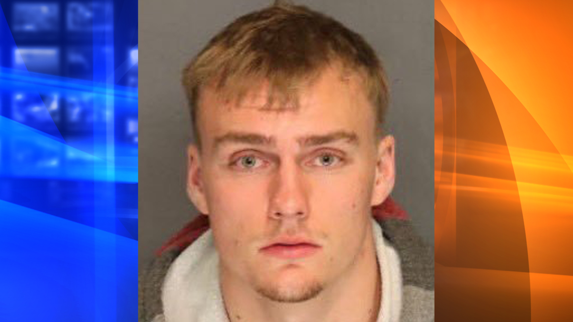 Anthony Kreiter-Rhoads, 21, is seen in a photo released by the Tracy Police Department in Northern California on Aug. 31, 2019.