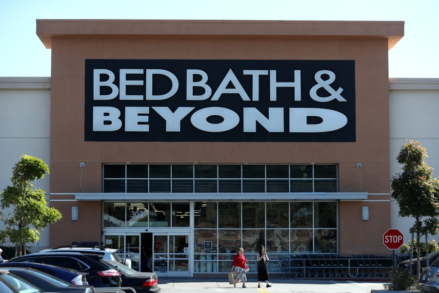 A Bed Bath & Beyond store is seen on Oct. 3, 2019 in Daly City. (Credit: Justin Sullivan/Getty Images)