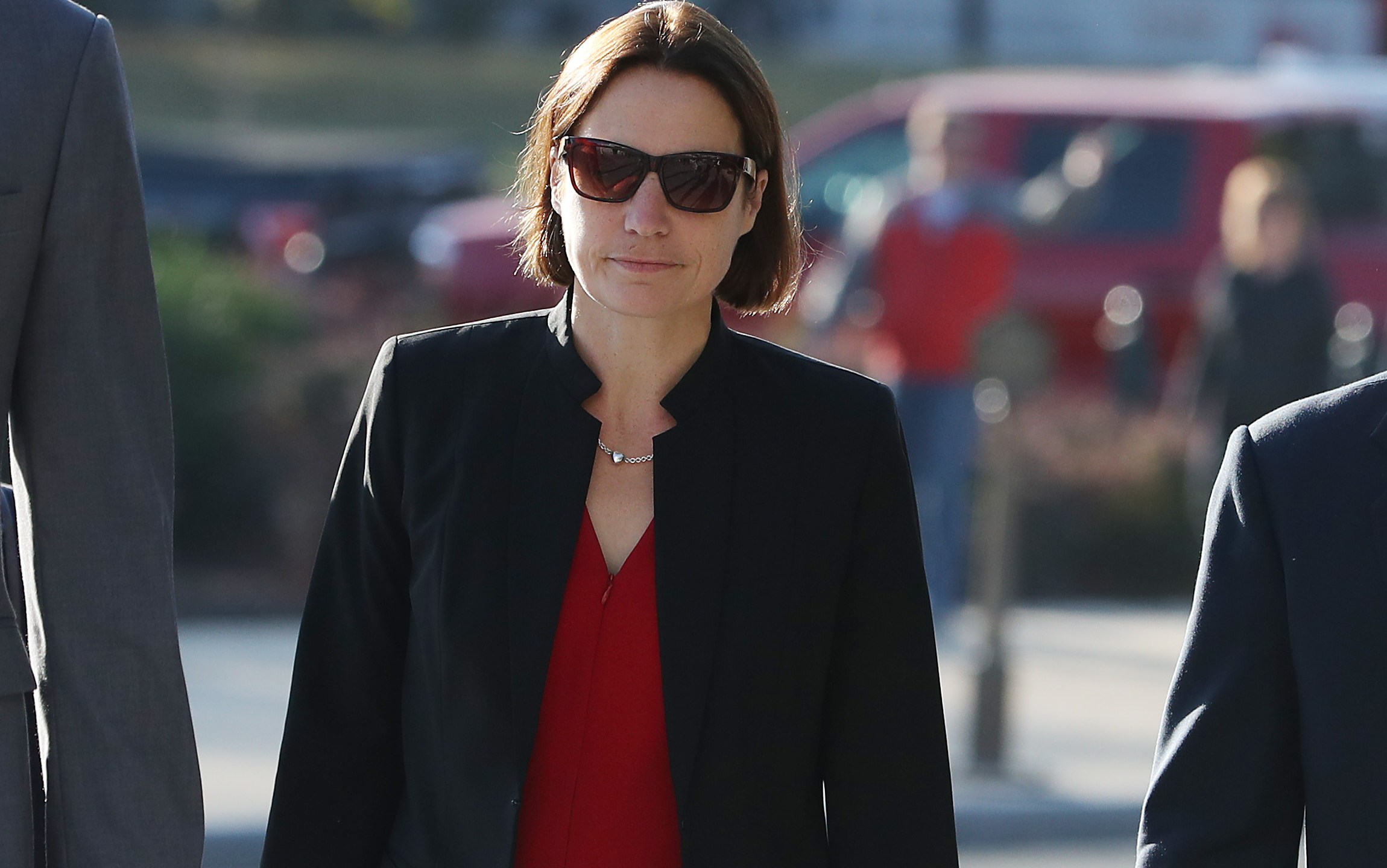 Fiona Hill, former senior director for European and Russian affairs on the National Security Council, arrives on Capitol Hill for a hearing at the U.S. Capitol Oct. 11, 2019 in Washington, D.C. (Credit: Mark Wilson/Getty Images)