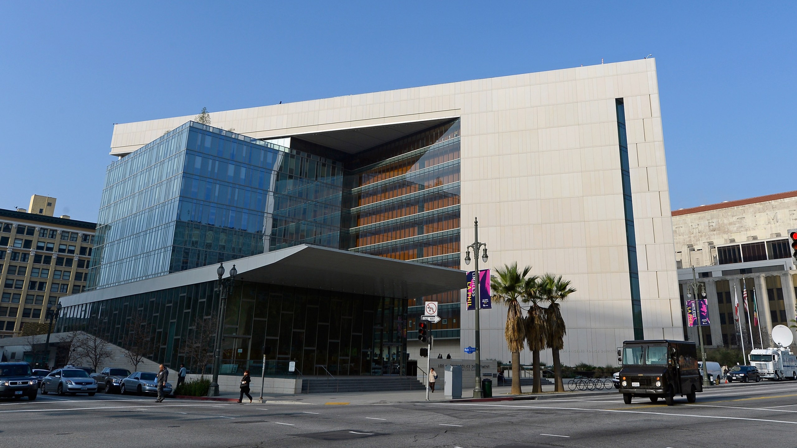 Los Angeles Police Department headquarters is seen in a photo from Feb. 7, 2013. (Credit: Kevork Djansezian/Getty Images)