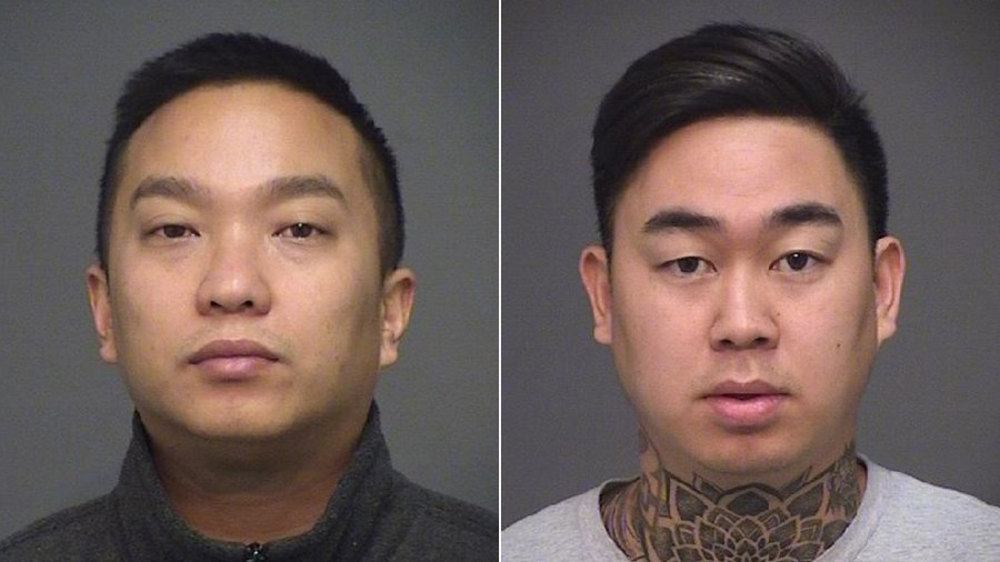 Dennis Dang, 29, of Westminster (left) and Casey Ngo, 31, of Midway City, pictured in photos released by the Huntington Beach Police Department on Oct. 23, 2019.