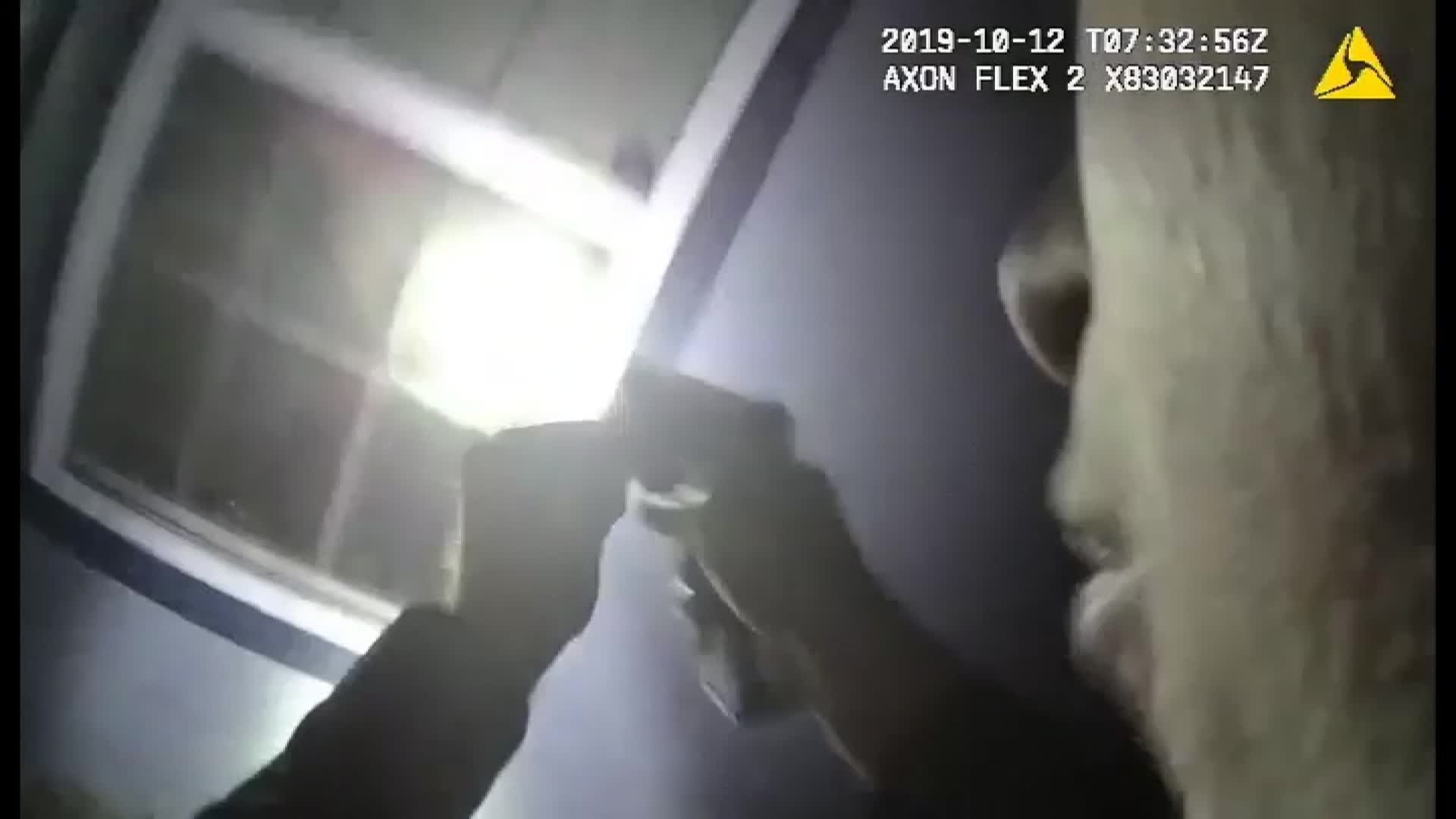 Body camera footage shows the moments leading up to a fatal police shooting in Texas on Oct. 12, 2019. (Credit: Fort Worth Police Department)