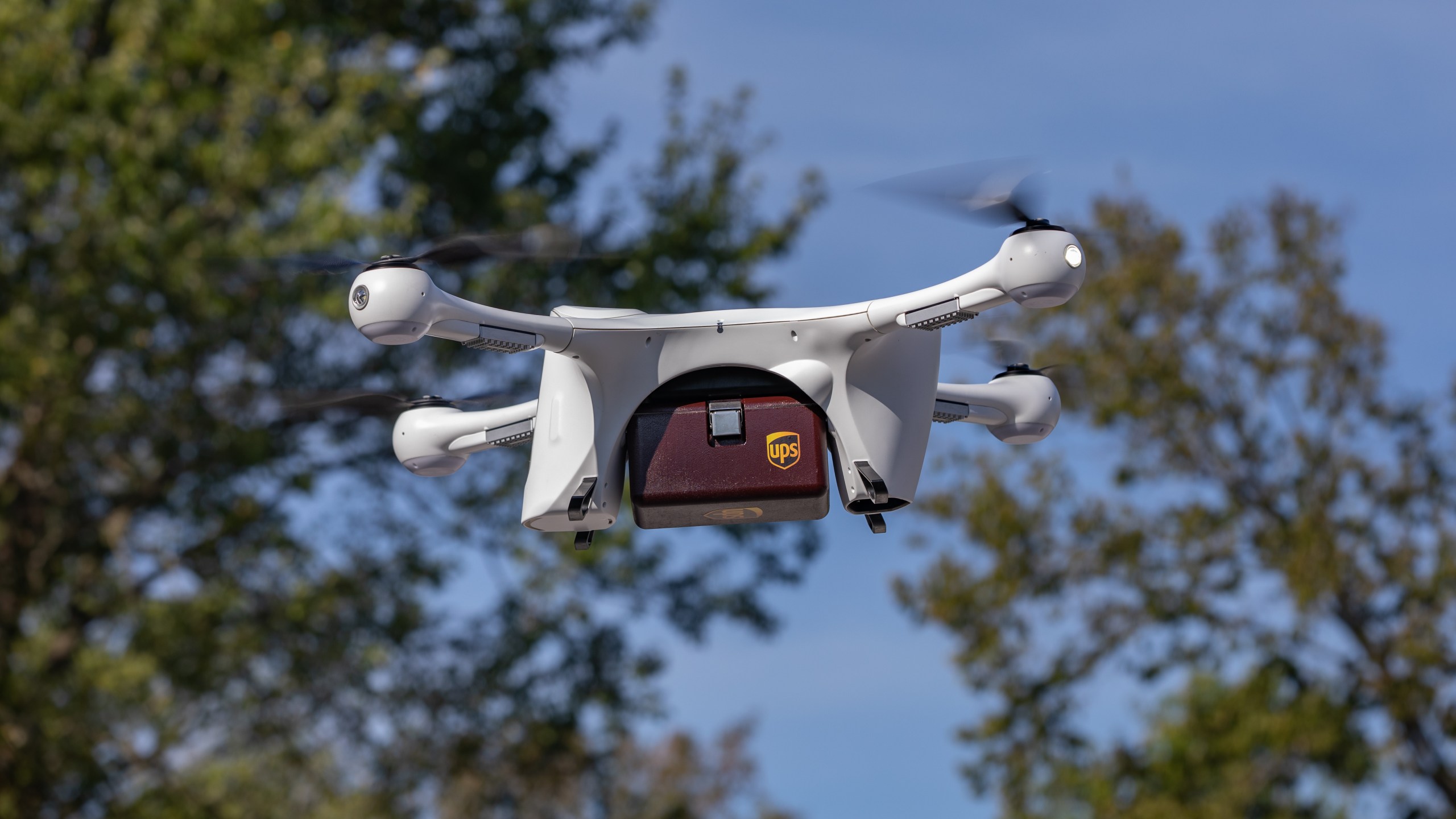 A UPS delivery drone is seen in this undated photo provided by the company.