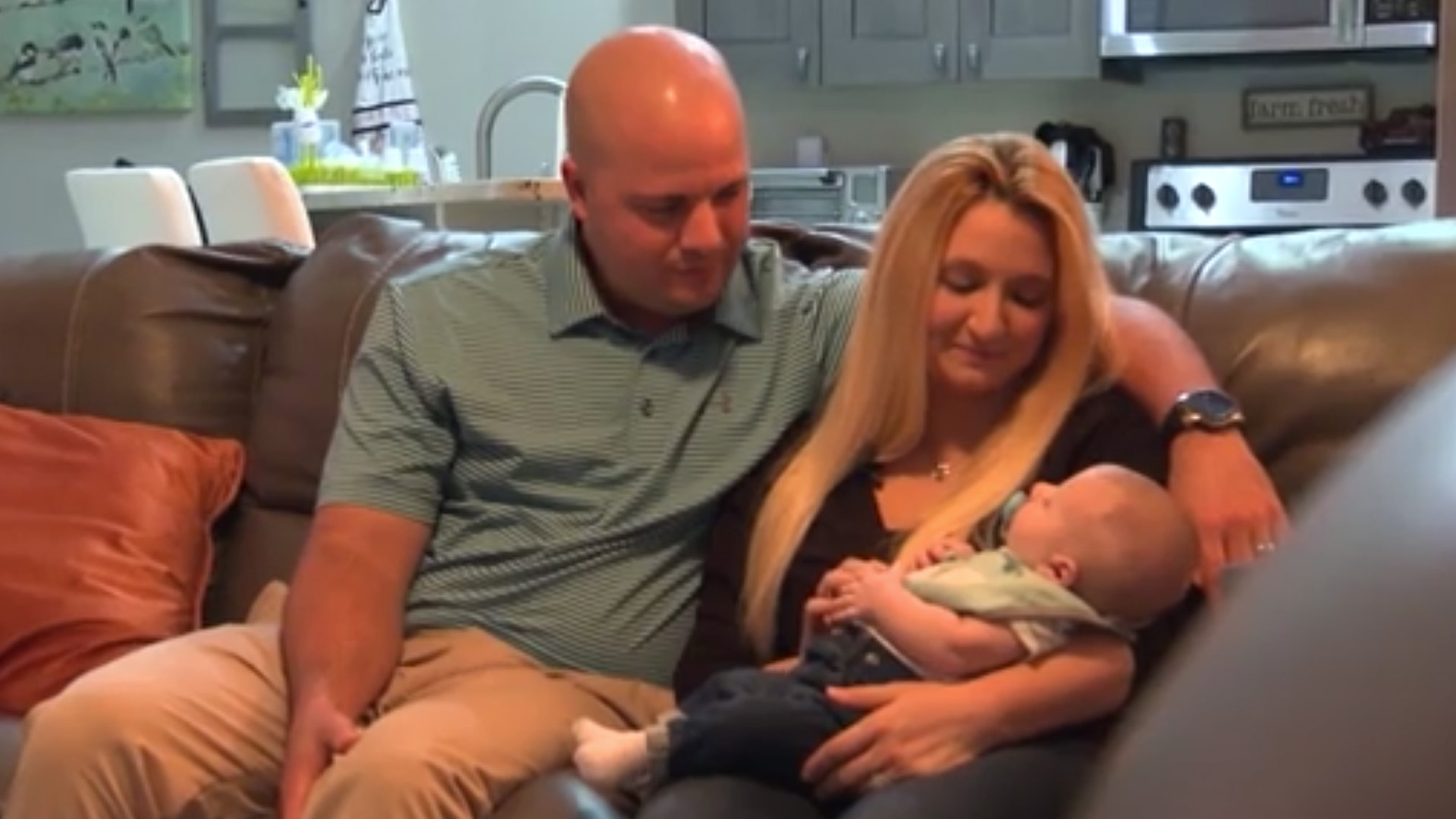 Krista and Anthony Rivera of Cape Coral were able to conceive their son, Garrett, through IVF treatment that they won on a radio show. (Credit: CNN)