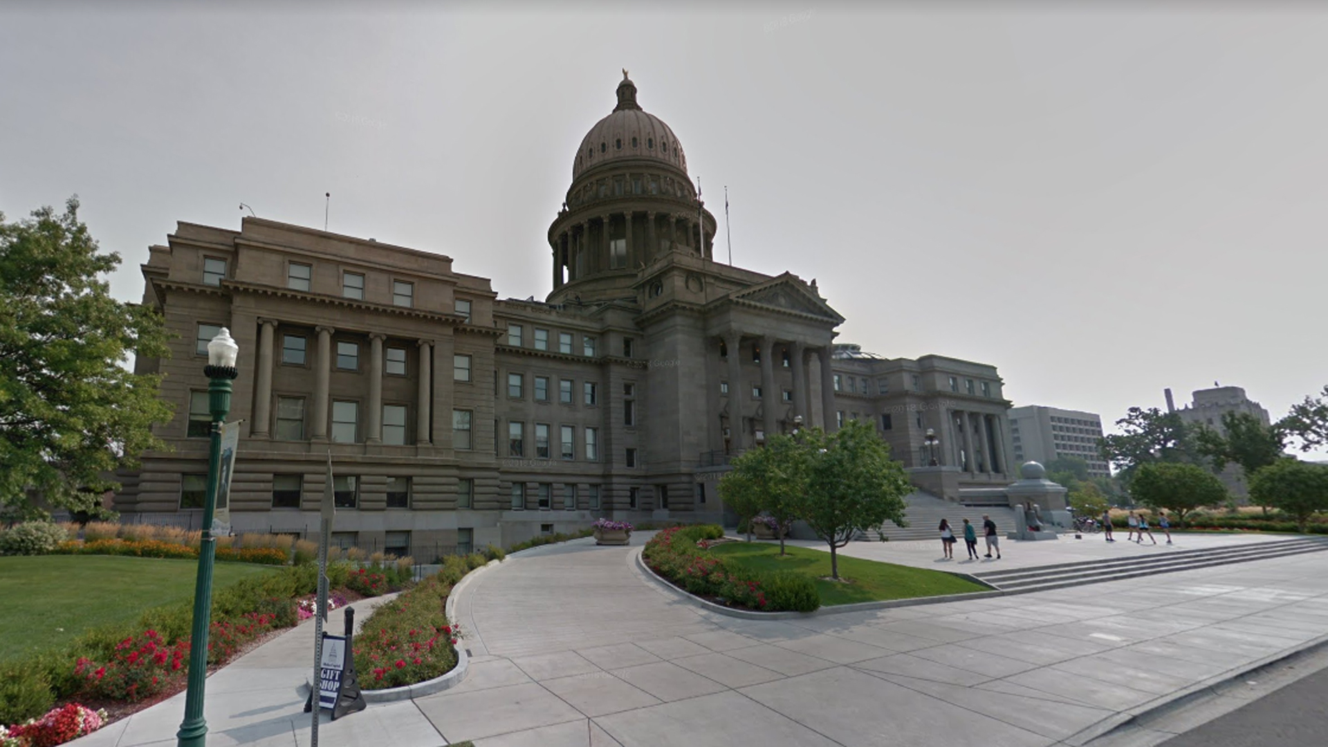 The Idaho State Capitol building in Boise is seen in a Google Maps image.