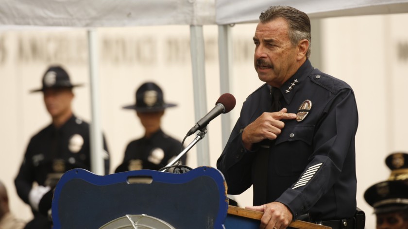 Former Los Angeles Police Chief Charlie Beck is seen in a file photo. (Credit: Al Seib / Los Angeles Times)