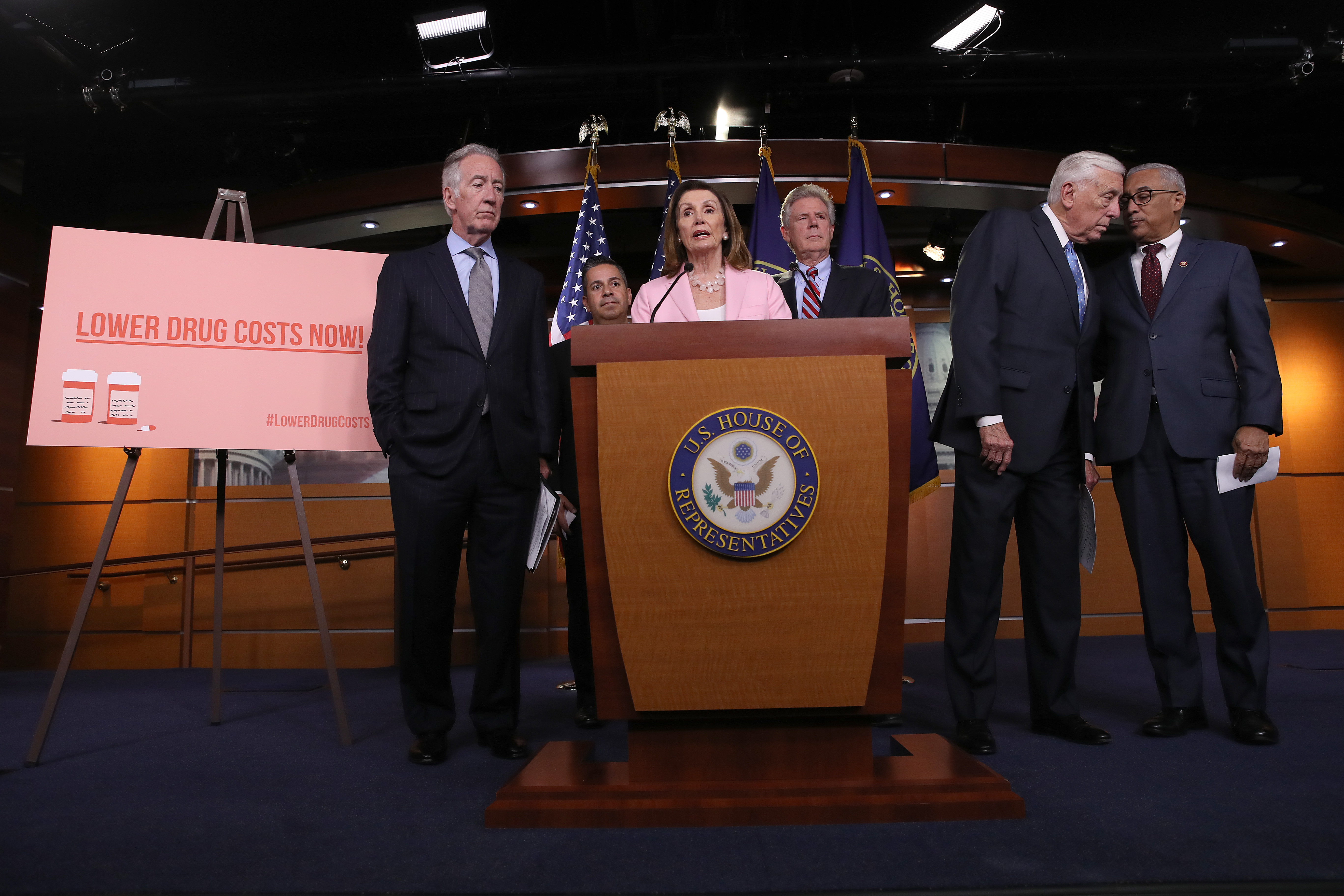 Speaker of the House Nancy Pelosi answers questions during a press conference at the U.S. Capitol on Sept.19, 2019. (Credit: Win McNamee/Getty Images)