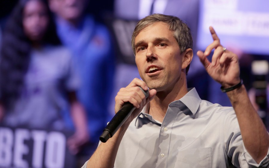 Democratic presidential candidate, former Rep. Beto O'Rourke (D-TX) speaks during a campaign rally on October 17, 2019 in Grand Prairie, Texas. (Credit: Ron Jenkins/Getty Images)