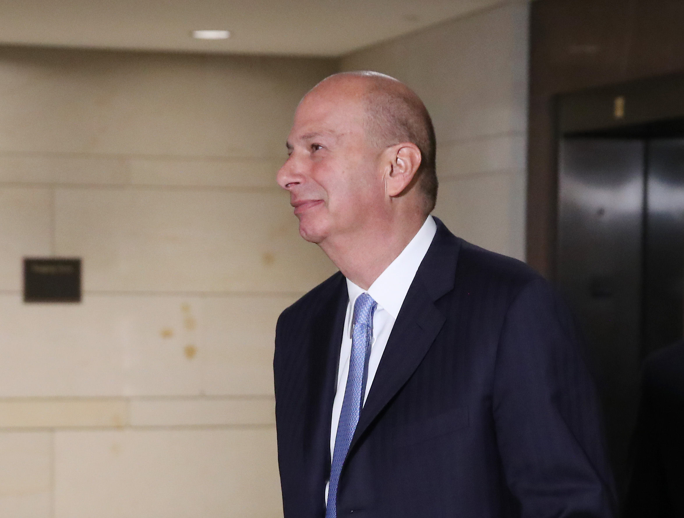 U.S. Ambassador to the European Union Gordon Sondland arrives for a closed session before the House Intelligence, Foreign Affairs and Oversight committees Oct. 28, 2019, at the U.S. Capitol. (Credit: Mark Wilson/Getty Images)