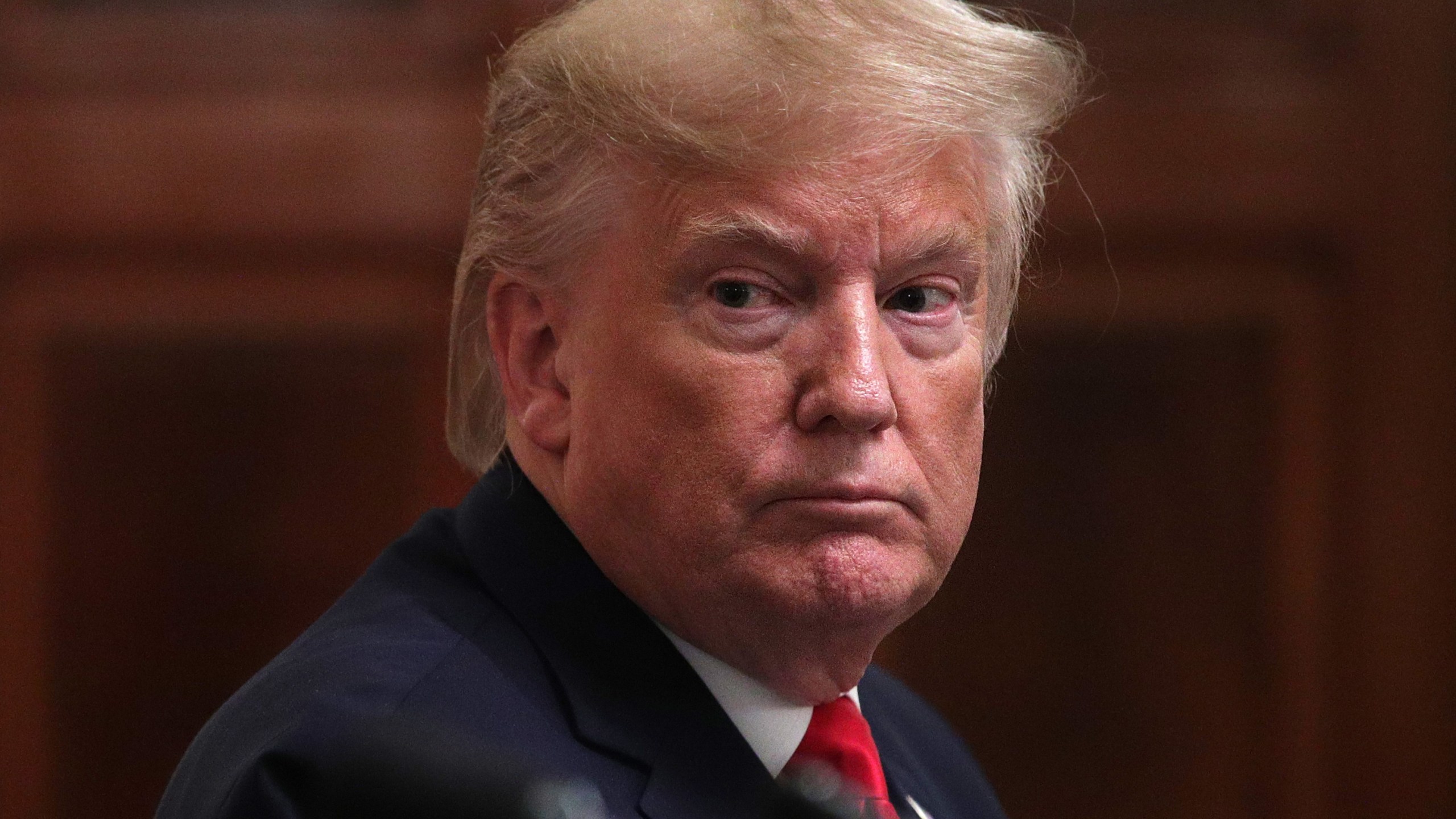 President Donald Trump is seen during a news conference at the White House on Nov. 13, 2019, in Washington, DC. (Credit: Alex Wong/Getty Images)