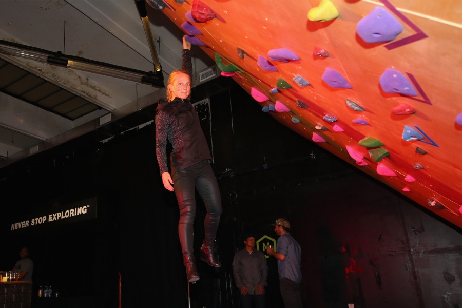 Rock climber Emily Harrington attends The North Face event at the Lowline Lab on Oct. 13, 2016 in New York City. (Credit: Paul Zimmerman/Getty Images for The North Face)