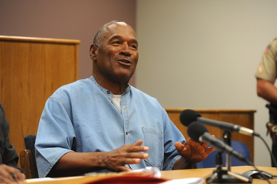 O.J. Simpson attends a parole hearing at Lovelock Correctional Center in Nevada on July 20, 2017. (Credit: Jason Bean / Getty Images)