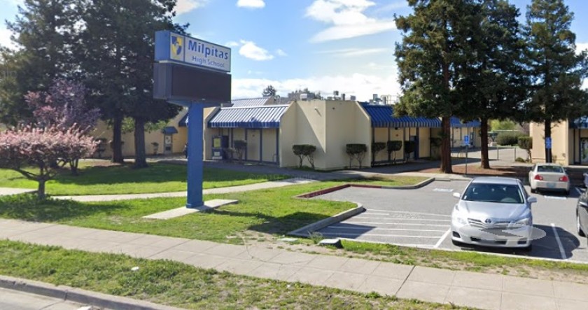 Milpitas High School( Milpitas High School is shown in a Street View image from Google Maps.