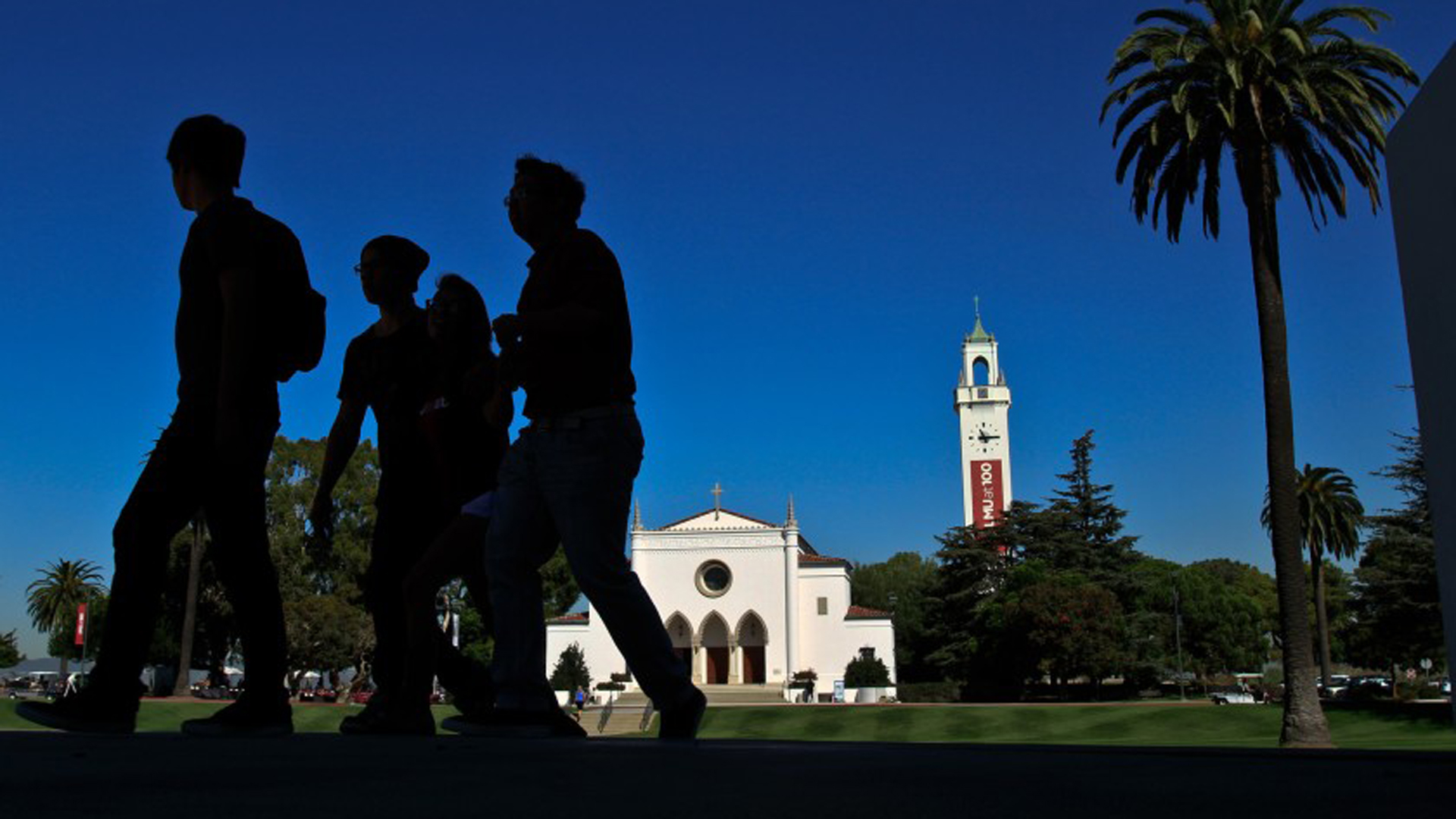 Sacred Heart Chapel shines in the sunlight at Loyola Marymount University. The Democratic National Committee will hold its December primary debate at the school. (Credit: Irfan Khan / Los Angeles Times)