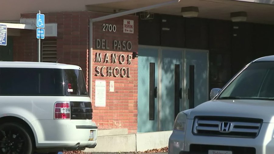 Sacramento's Del Paso Manor Elementary School. (Credit: KTXL)