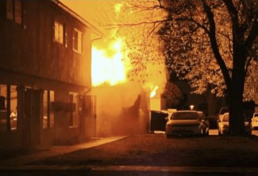 The Corona Fire Department released this image of an Oct. 23, 2019, fire at an apartment complex.